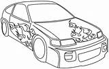 Car Coloring Pages Drag Getcolorings Race sketch template