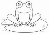 Frog Drawing Lily Draw Pad Kids Easy Step Beginners Drawings Groda Man Tutorials Pages Supercoloring Pads Hur Ritar Colouring Painting sketch template
