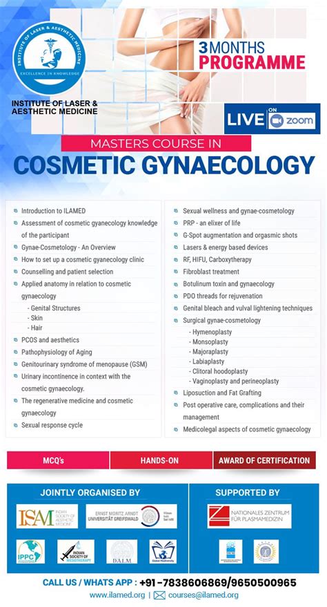 ilamed course masters course in cosmetic gynaecology