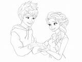 Jack Frost Elsa Coloring Pages Getcolorings Getdrawings Color sketch template