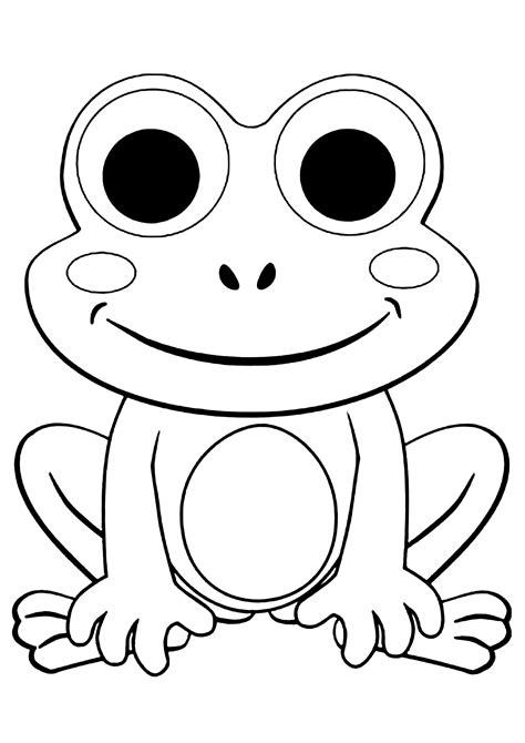 frog coloring pages drawing style   lonely frog  color frogs