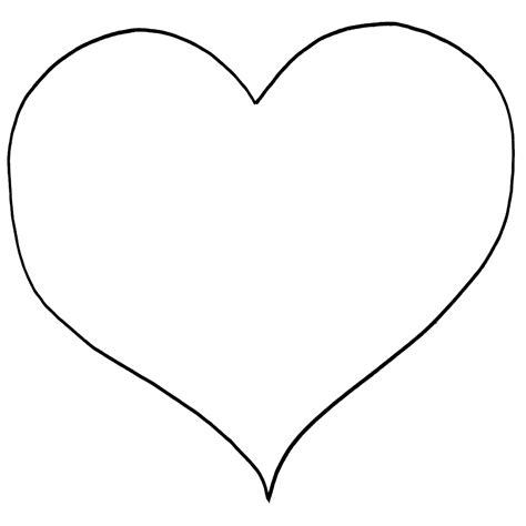 blank heart coloring page shape coloring pages heart coloring pages