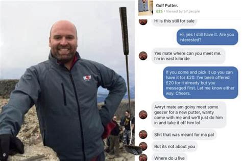 never sell a golf club on facebook to someone from east kilbride hilarious attempt to sell