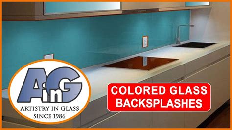 Colored Glass Kitchen Backsplashes Design And Installation Youtube