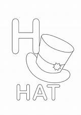 Hat Letter Coloring Pages Letters Uppercase Alphabet Color Pages2color Toddler Numbers Visit Preschool sketch template