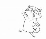 Meeko Pages Coloring Eat Apple Another sketch template