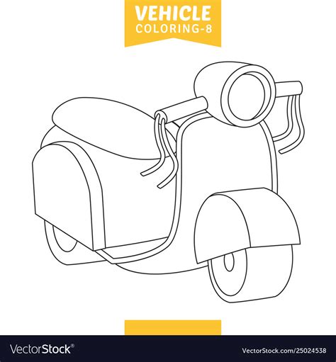 vehicle coloring page royalty  vector image
