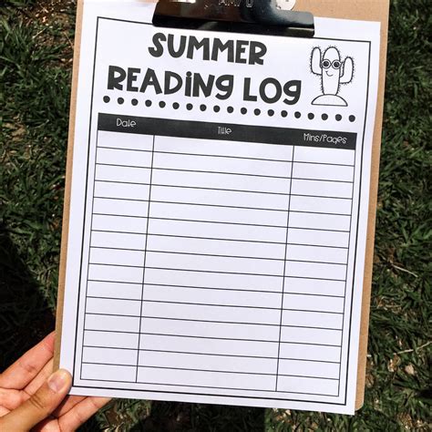 summer reading log printable     bookmarks