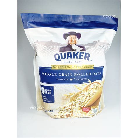 quaker  grain rolled oats kg shopee philippines