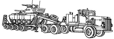 semi trucks coloring pages printable