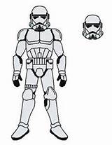 Coloring Pages Stormtrooper Wars Star sketch template