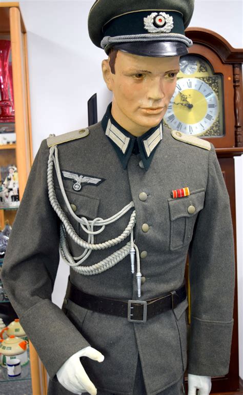 ww german army officers uniform complete  cap braid belt
