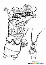 Spongebob Plankton Patrick Sponge Squidward Squarepants Sheldon Roadblocks Gary Krabs Topcoloringpages sketch template