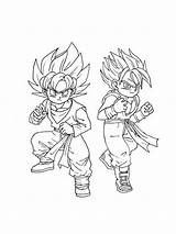 Coloring Pages Goten Super Saiyan Recommended sketch template