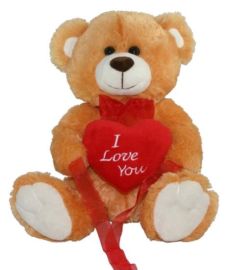 New Brown Love You Teddy Bear Soft Plush Valentines Day