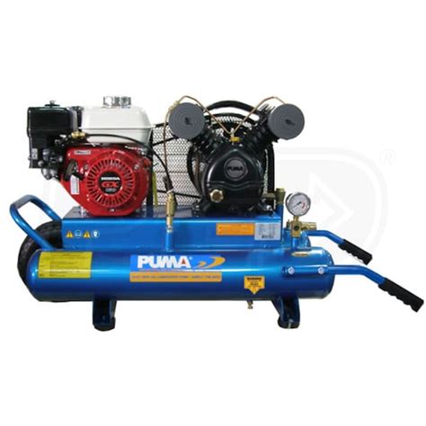 puma pukg  hp  gallon gas wheelbarrow air compressor  honda engine