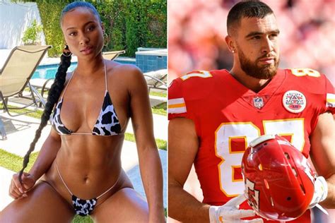 travis kelce s ex gf drops fire lingerie pictures on