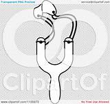 Sling Outlined Shot Illustration Royalty Clipart Vector Perera Lal sketch template