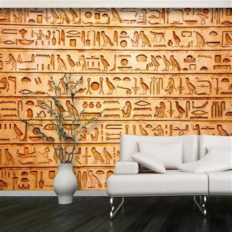 Beibehang Custom Photo Wallpapers 3d Birds Egyptian Relief