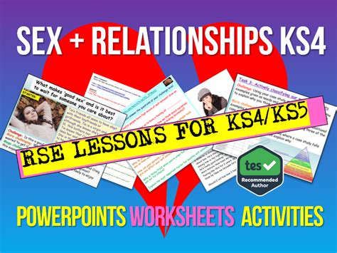 relationships and sex education ks4 teaching resources