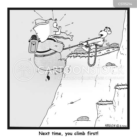 Rock Climbing Cartoons And Comics Funny Pictures From Cartoonstock