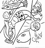 Chagall Disegni Colorare Disegnidacoloraregratis Quadri Coloring Famosi Misti Bambini Dipinti sketch template