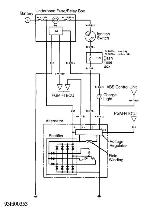 honda  pin alternator wiring diagram herbalens