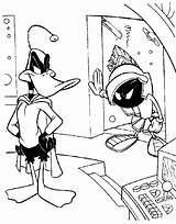 Marvin Martian Duck Dodgers Looney Tunes Daffy Coloringhome sketch template