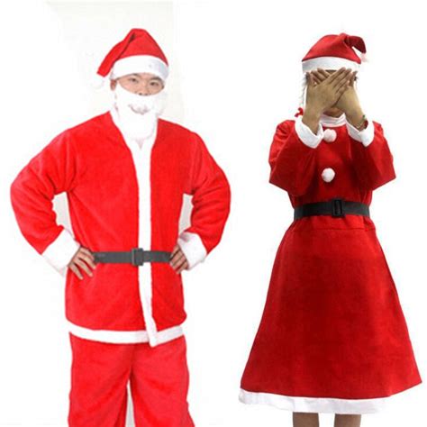 Christmas Clothing 5 In 1 Christmas Suit Santa Claus Costume In Men S