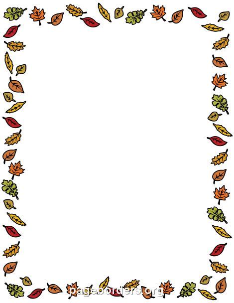 fall leaves border clip art page border  vector graphics clip