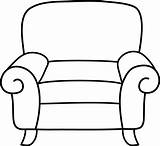 Chair Outline Clipart Clip sketch template