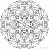 Coloring Pages Mandala Level Advanced Printable Popular sketch template