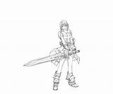 Weapon Female Odyssey Ragnarok Coloring Pages sketch template