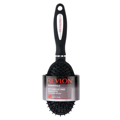 revlon detangle smooth black cushion hair brush walmartcom walmartcom