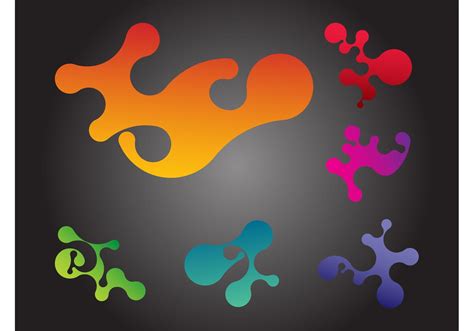 colorful blobs   vector art stock graphics images