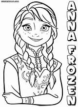 Anna Frozen Coloring Pages Print sketch template