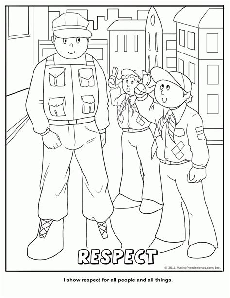 respect coloring pages  printable coloring pages  kids