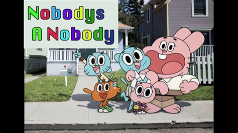 nobody s a nobody the amazing world of gumball cover
