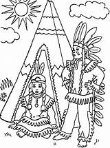 Coloring Pages Native American Teepee Indian First Nations Kids Color Two Front Printable Americans Clipart Getcolorings Print Thanksgiving Popular Library sketch template