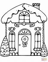 Gingerbread House Coloring Christmas Pages Printable Houses Bag Xmas Drawing Color Kids Colouring Treat Mortimer Supercoloring Paper Print Ginger Sheet sketch template