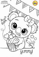 Coloring Pages Kids Cute Cuties Animal Birthday Kawaii Bojanke Printables Colouring Printable Books Preschool раскраски Animals Bontontv Tv Choose Board sketch template
