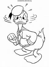 Donald Paperino Colere Coloriage Arrabbiato Coloriages Colorir Posa Angry Pato sketch template