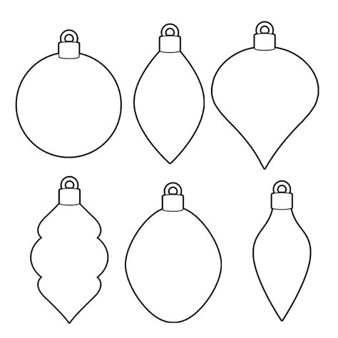printable ornament shapes printable templates  nora