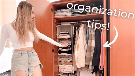 Organize Your Dorm Closet Small Closet Tips Youtube