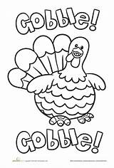 Thanksgiving Coloring Pages Turkey Printable Sheets Kids Preschoolers Color Gobble Book Worksheets Kidspartyworks Fall Visit Getdrawings sketch template
