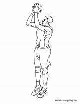 Lanzamiento Piloto Empuje Baloncesto Línea Shooting sketch template