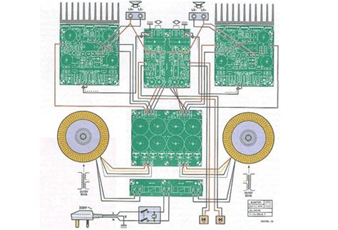 high  power amplifier wiring circuit electronic circuit