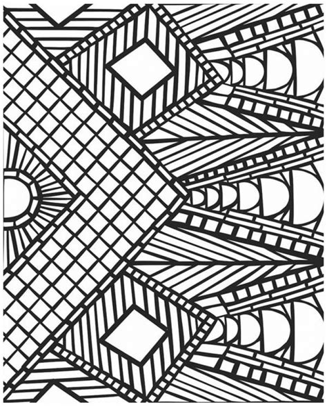 printable geometric coloring pages