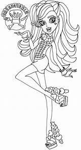 Monster Coloring High Draculaura Pages Printable Colouring Print Sheets Kids Dolls Book Drawing Girl Choose Board Ratings Yet sketch template