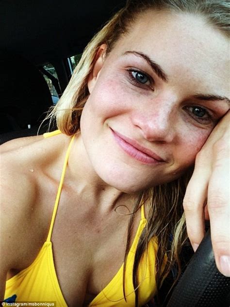 bonnie sveen looks lovestruck as she cuddles up to handsome mystery man daily mail online